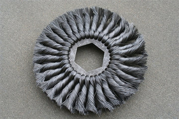 Twisted steel by the brush