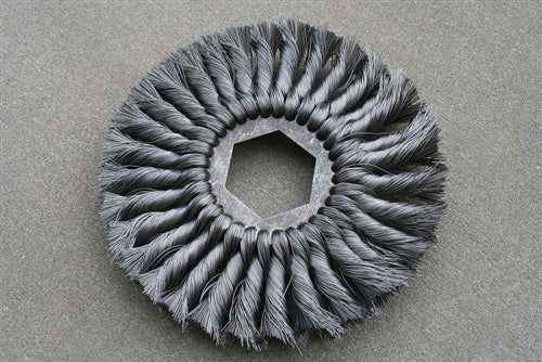 Twisted steel by the brush
