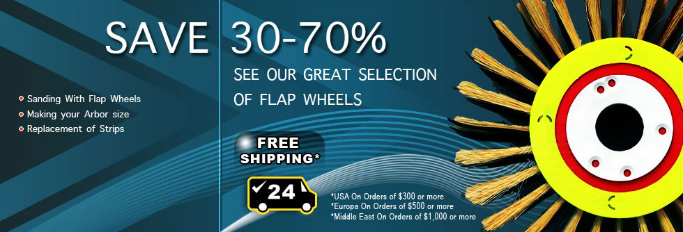 QuickWood flap wheels and sanding tools